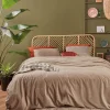 Housse de couette en velours côtelé taupe Coffee