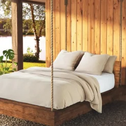 Housse de couette muslin oatmeal