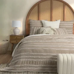 Housse de couette relax taupe