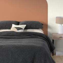 Housse de couette Stone Wash Charcoal