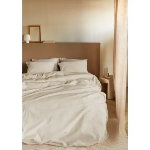 Housse de couette Waffle sable