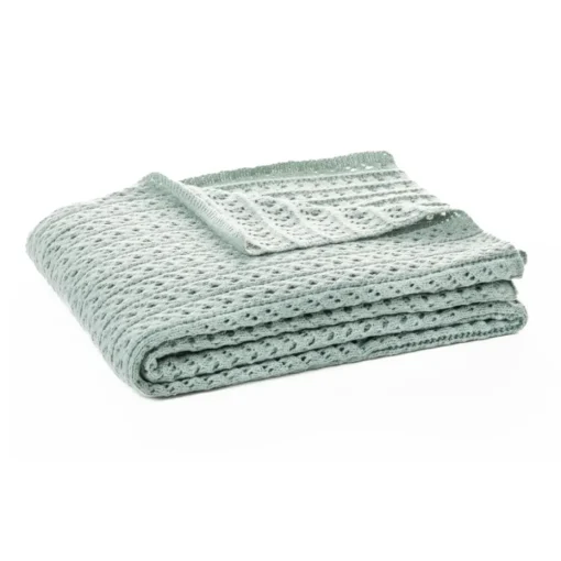 Jeté en tricot sauge Naja