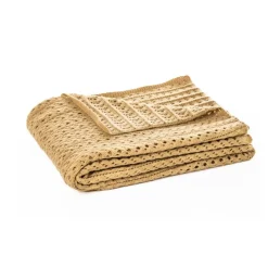 Jeté en tricot tan Naja