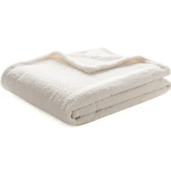 Jeté Plush ivoire