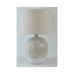 Lampe de table Ivoire et blanc