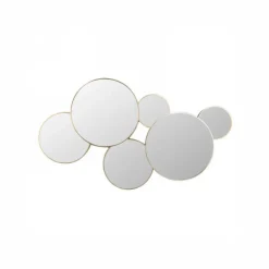 Miroir doré multi cercles