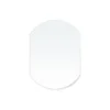 Miroir oval Brady blanc