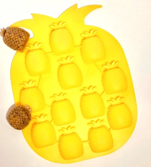 Moule à gâteries pour chien Ananas jaune par Mme Gâteries