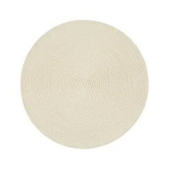 Napperon rond ivoire