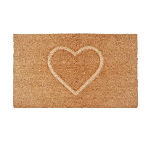 Paillasson coeur engravé