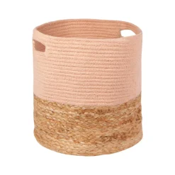 Panier blush et naturel