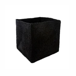 Panier Leila en jute noir