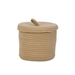 Panier naturel avec couvercle