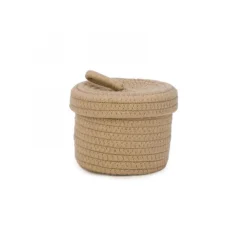 Panier naturel avec couvercle