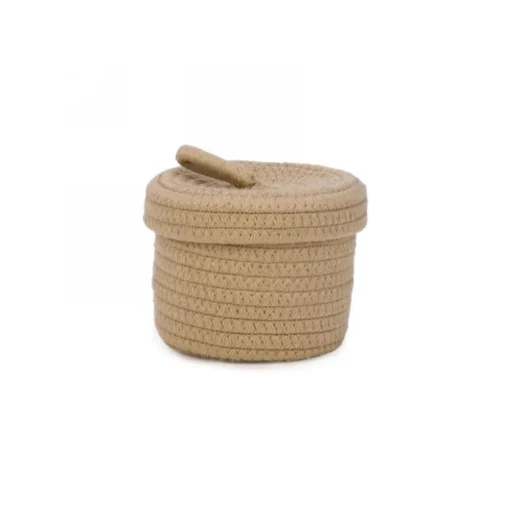 Panier naturel avec couvercle