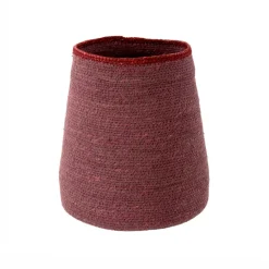Panier Taza en jute rose