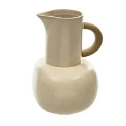 Pichet avec base ronde crème