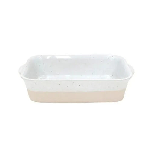Plat rectangulaire pour le four Fattoria blanc