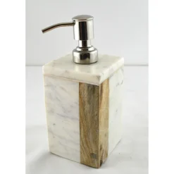 Pompe à savon en Bois et marbre