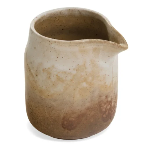 Pot à lait en porcelaine antique beige