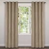 Rideau en velours côtelé taupe Corduroy