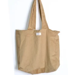 Sac cabas en corduroy caramel