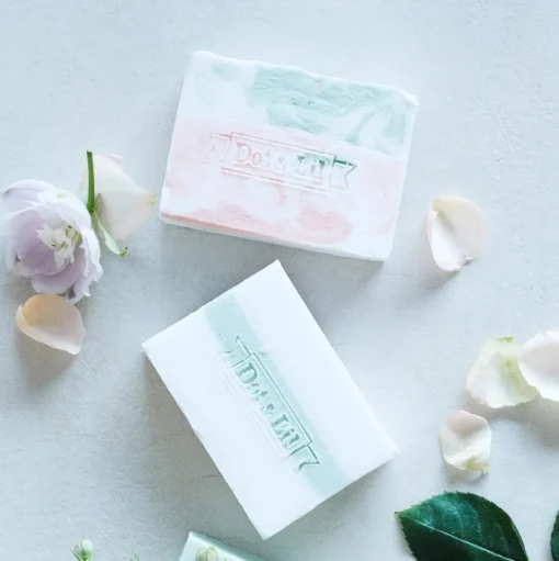 Savon en barre Fleur de riz par Dot & Lil