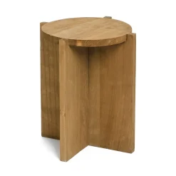 Table d'appoint en bois naturel