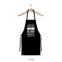 Tablier noir - Blonde parfaite par La Fabrique Champêtre