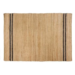 Tapis à bandes Coastal noir