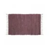 Tapis avec franges Prune