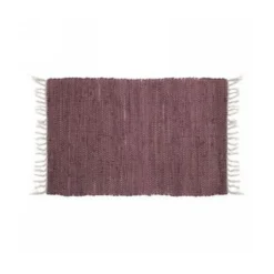 Tapis avec franges Prune