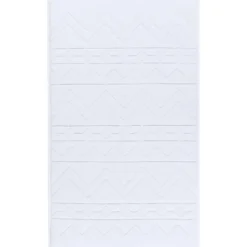 Tapis de bain Jacquard blanc