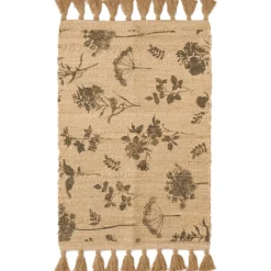 Tapis imprimé floral