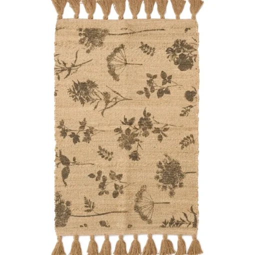 Tapis imprimé floral