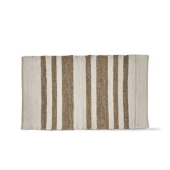Tapis Tai blanc et jute
