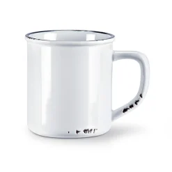 Tasse à café Enamel blanche
