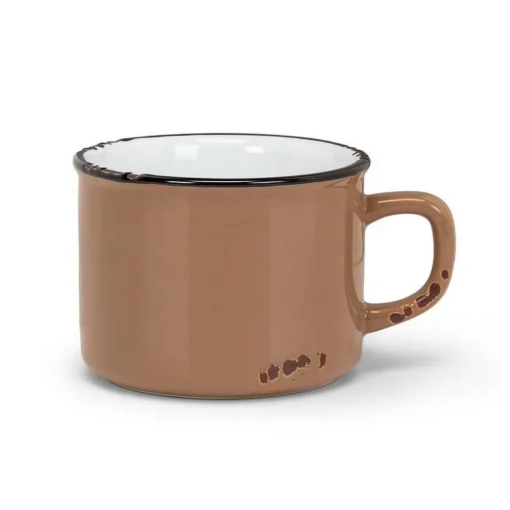 Tasse à cappuccino Enamel taupe