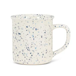 Tasse à motif moucheté bleu