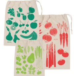 Trio de sacs à fruist et légumes
