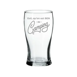 Verre à bière « Ben au camping » par La Maison du Bar