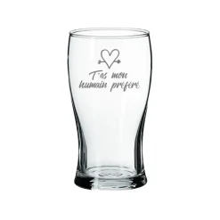 Verre à bière « T'es mon humain préféré » par La Maison du Bar
