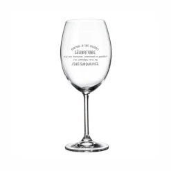 Verre à vin avec pied « Pourquoi je suis toujours célibataire » par La Maison du Bar