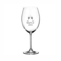 Verre à vin avec pied « Thérapie de couple » par La Maison du Bar