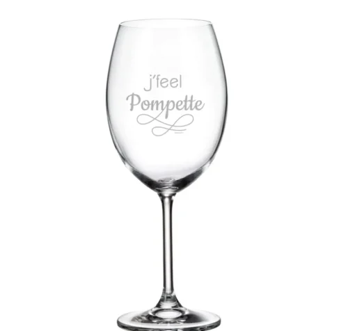 Verre à vin "J'feel pompette"
