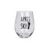 Verre à vin sans pied « Après ski »