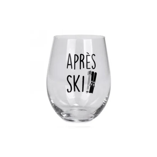 Verre à vin sans pied « Après ski »