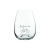 Verre à vin sans pied « Je fais du vélo » par La Maison du Bar