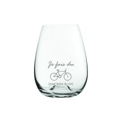 Verre à vin sans pied « Je fais du vélo » par La Maison du Bar