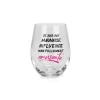 Verre à vin sans pied « Mauvaise influence»